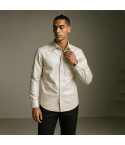 Men’s White Sheepskin Leather Shirt