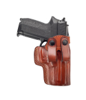 Brown IWB Leather Holster-Snap Loops