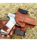 Brown Airflow IWB Leather Holster – Dual Clips
