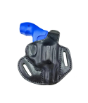 OWB Thumb Break Black Leather Belt Holster