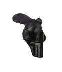 Premium Genuine Black Leather Paddle Holster for Colt King Cobra & Python .357 Magnum – Includes SpeedLoader Pouch