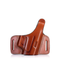 Premium Handcrafted OWB Leather Gun Holster - Custom Molded for Perfect Fit and Security with Reinforced Steel Thumb Break