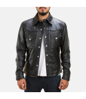 Ranchson Black Leather Shirt