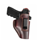 Brown Leather IWB Holster Multi Fit – genuine leather concealed carry holster with steel belt clip