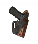 Shark Trim Leather Thumb Break Belt Holster