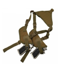 Brown Tactical Double Pistol Underarm Shoulder Holster