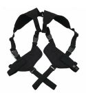 Black Tactical Double Pistol Underarm Shoulder Holster