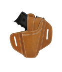 Tan Leather Ambidextrous Pancake Holster
