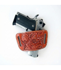 Ultra Compact Belt Slide Holster Hand Carved BH21