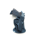 Glock 17/22 Premium Leather Holster – Handmade Adjustable Paddle Holster in Black