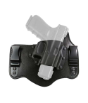Black Hybrid OWB Belt Slide Holster Kydex Leather