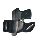 Black Leather OWB Belt Slide Holster