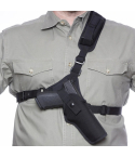 Black Nylon Outdoor Chest Carry Holster