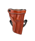 Brown Leather Paddle Holster for 1911 pistol front view