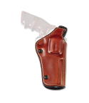 Brown Leather Thumb Break Crossdraw Belt Holster
