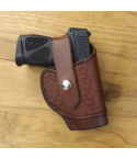 Brown Tooled Leather Thumb Break Holster