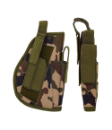 Camouflage Right Leg Tactical Holster front and side product view
