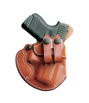 Black Hybrid IWB Holster front view with molded thermo shell
