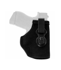 Hybrid IWB holster front view showing molded Kydex pocket
