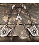 Leather Holster Bag – Burning Man Style Leather Belt with Pocket Holster & Labradorite Gemstone