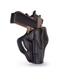 Polished Black Leather 1911 OWB Holster