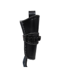 Western Tooled Leather Revolver Hunting Holster With Ammo Loops
