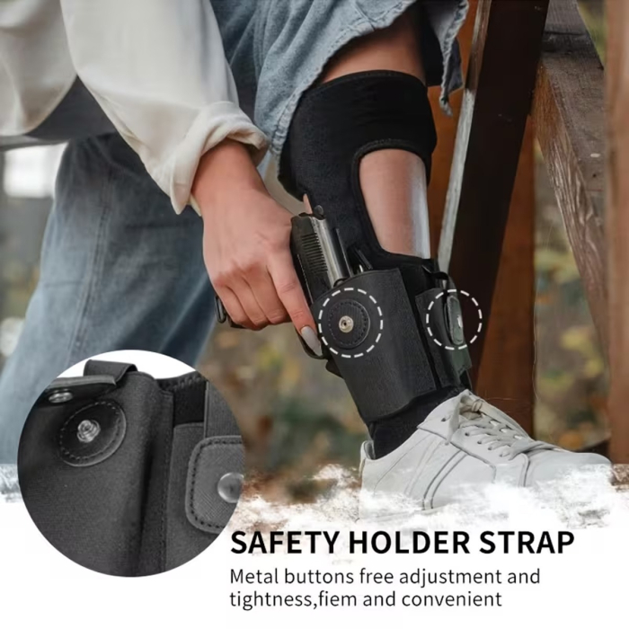 Elastic Ankle Holster with Magazine Pouch