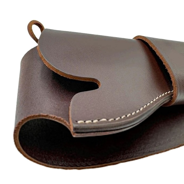 Antique Brown Leather Single Loop OWB Holster