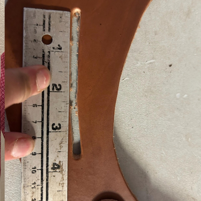 Leather Shoulder Carry Strap for Holsters with Open Slot