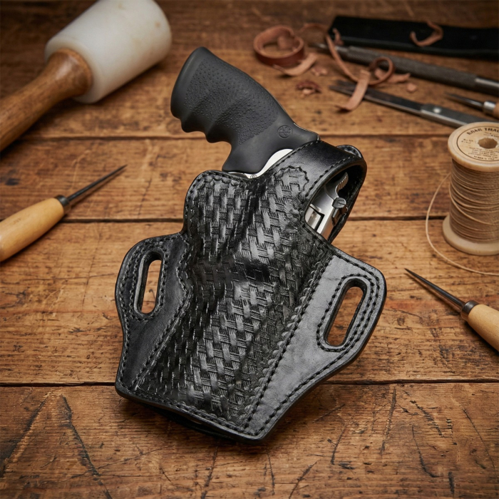 Black Belt Slide Holster with Thumb Break 