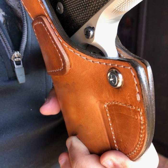 BH7D Horizontal Double Shoulder Leather Holster