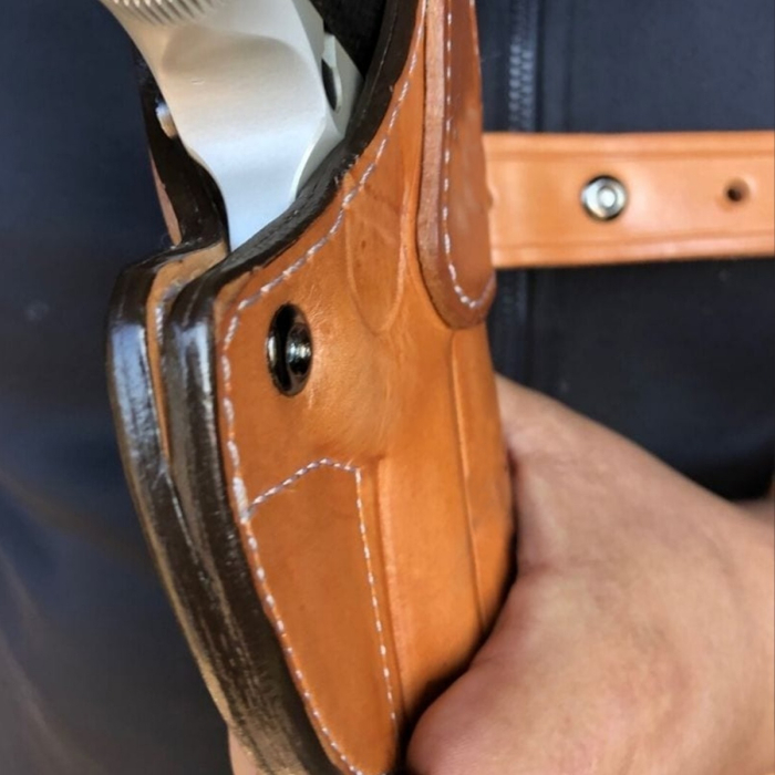 BH7D Horizontal Double Shoulder Leather Holster