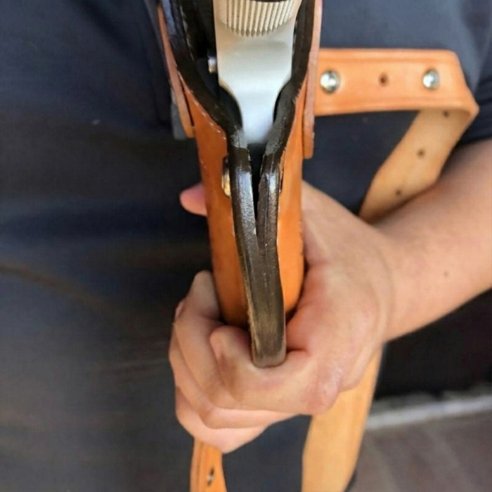 BH7D Horizontal Double Shoulder Leather Holster