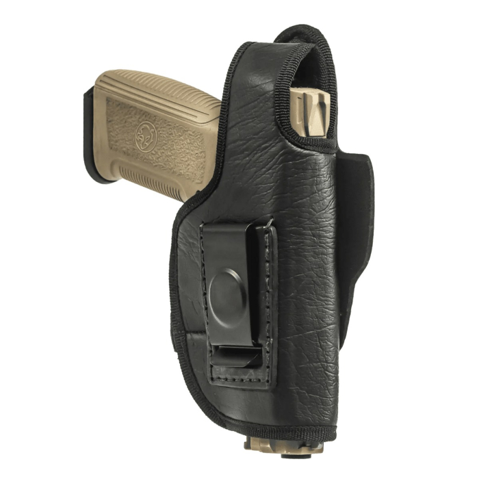 Black Eco Leather Four Way Thumb Break Holster