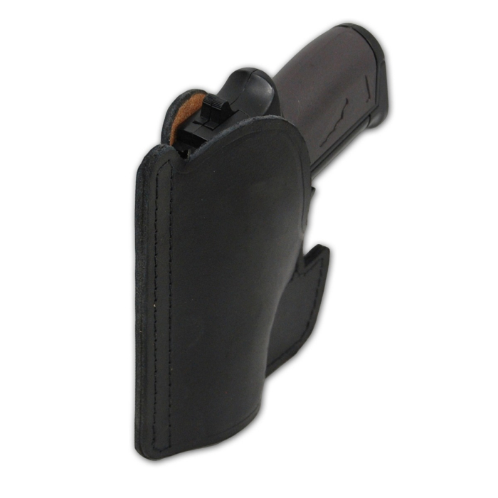Black Leather Ambidextrous Pocket Holster