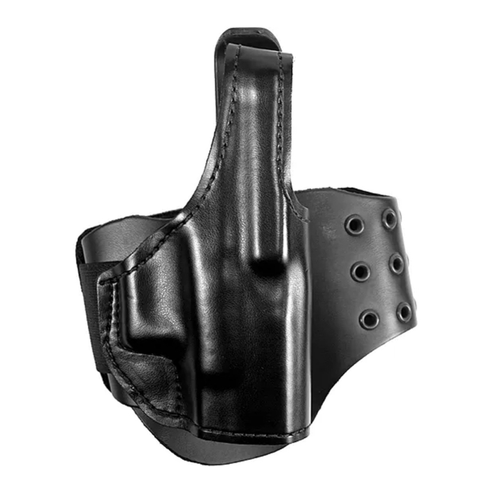 Black Leather BootLock Ankle Holster