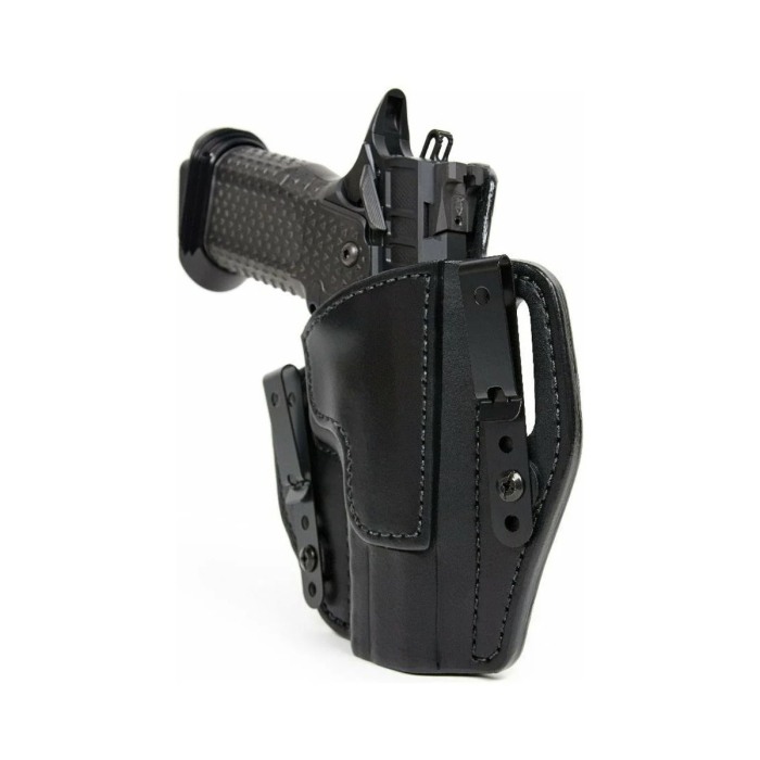 Black Leather Dual Carry Holster