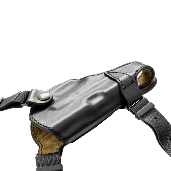 Black Leather Shoulder & OWB Holster for Glock