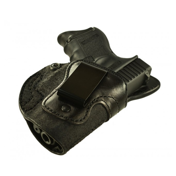 Black Leather IWB Concealment Holster