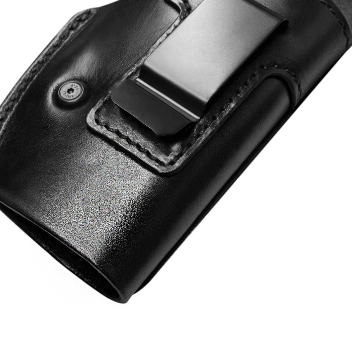Black Leather IWB Holster for Concealed Carry