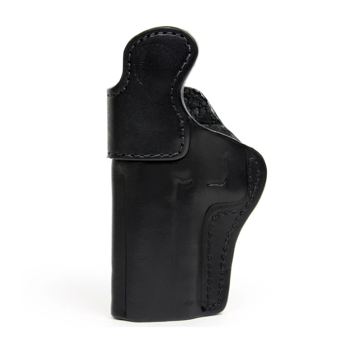 Black Leather IWB Holster With Metal Clip