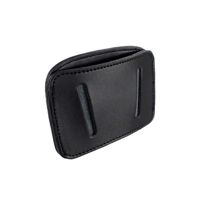 Black Leather Concealed Carry IWB OWB Clip Holster