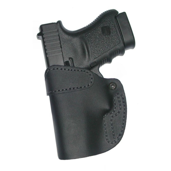 Black Leather IWB Split Decision Holster