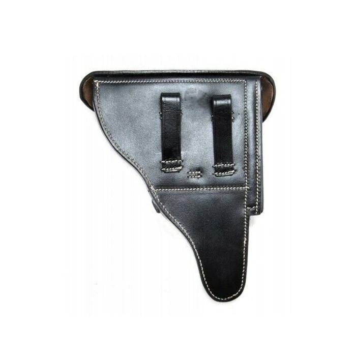Black Leather Military Flap Holster