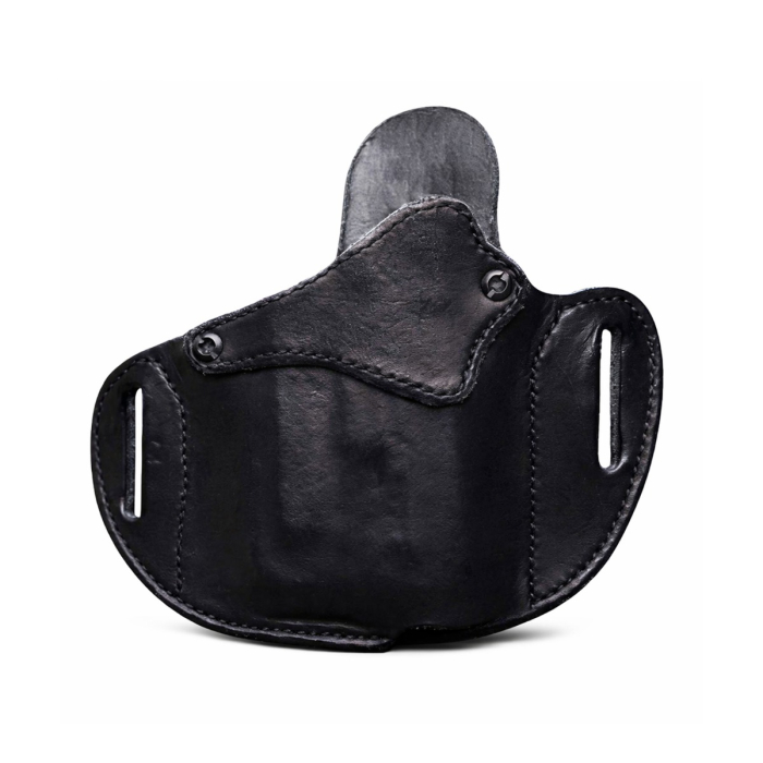 Black Leather Light Bearing OWB Holster