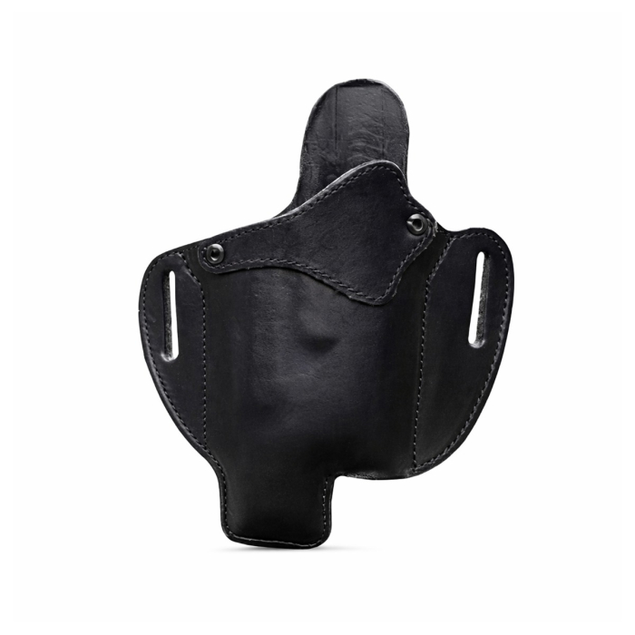 Black Leather Light Bearing OWB Holster