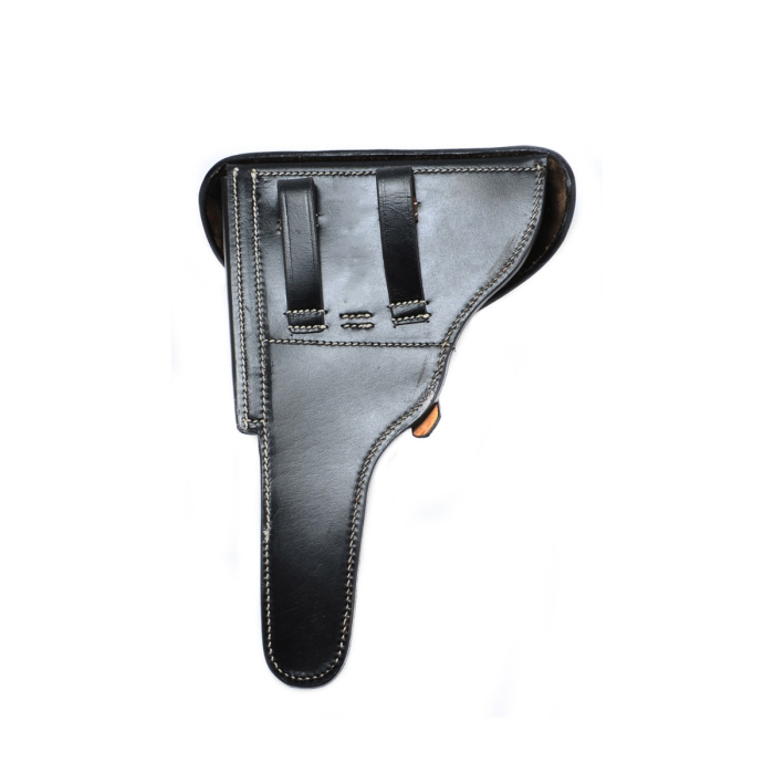 Black Leather Naval Style Flap Holster