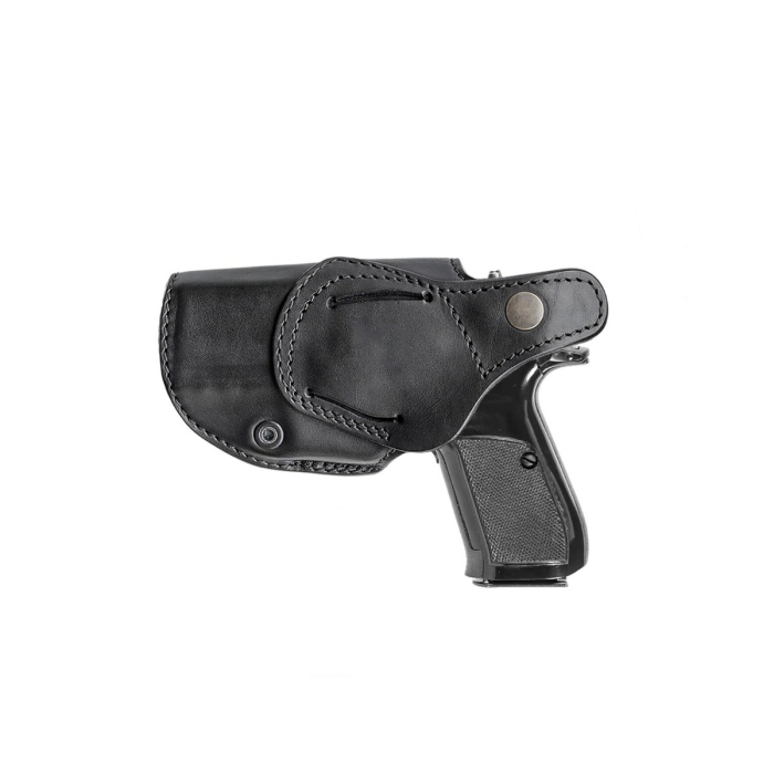 Black Leather OWB Revolver Holster