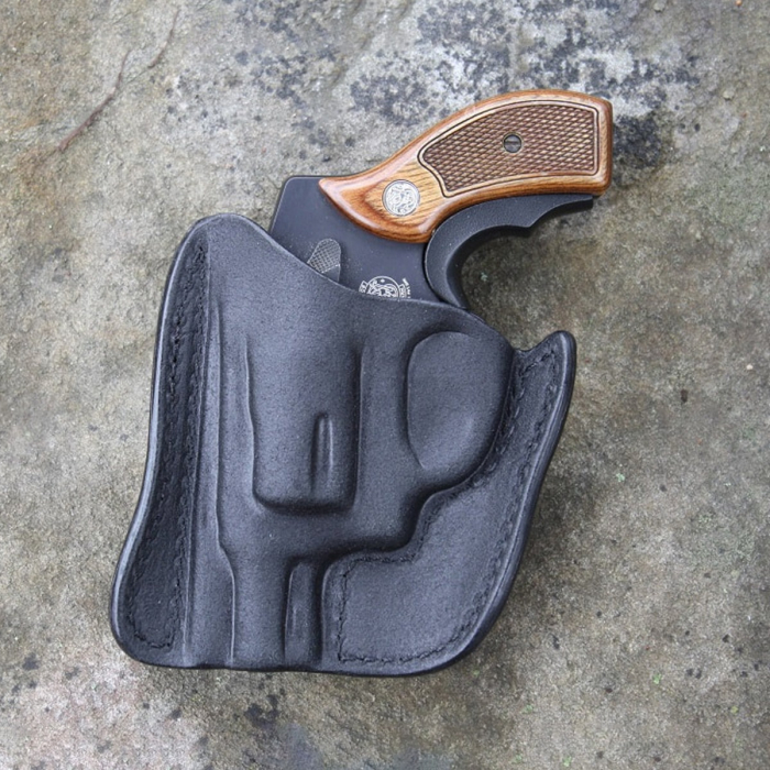 Black Leather Pocket Holster