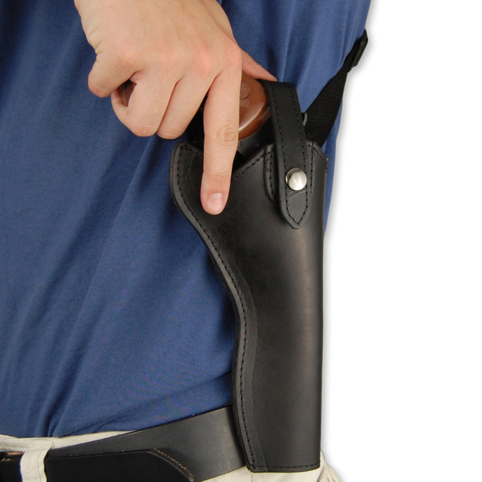 Black Leather Revolver Shoulder Holster